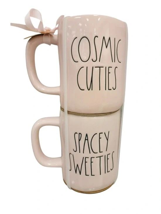 Stitch Pink Ceramic Mug Set - 'Cosmic Cuties' - Picture 3 of 3